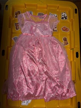 Wicked Pink Princess Tulle Dress Kids Costume Nightgown